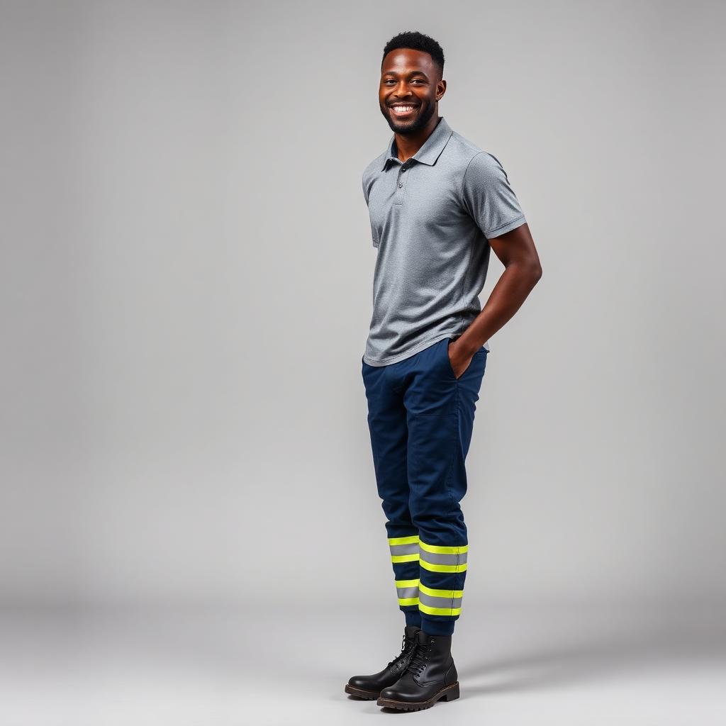 Reflective Polycotton Pants (Yellow Tape)
