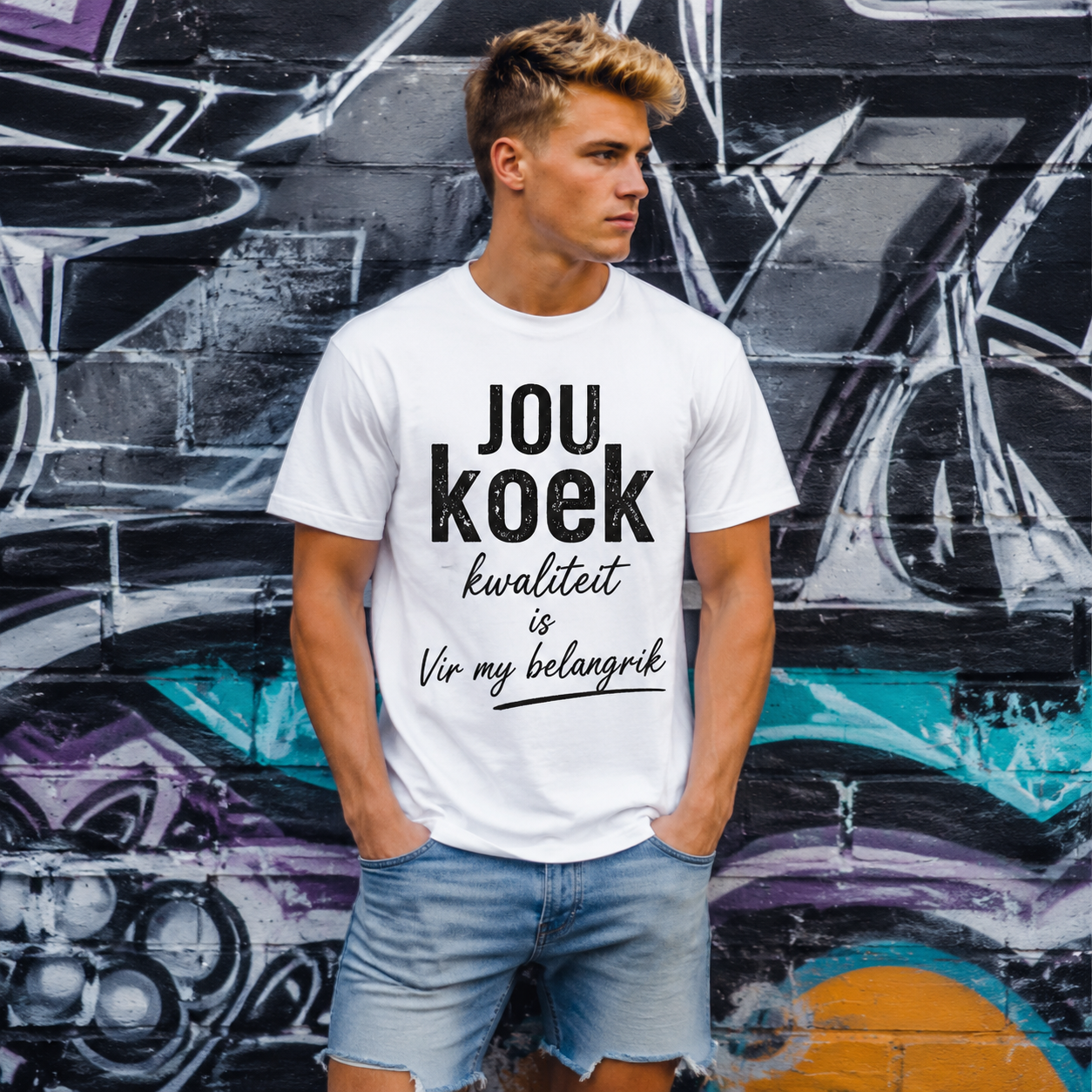 Jou Koek Kwaliteit Tee — Mens
