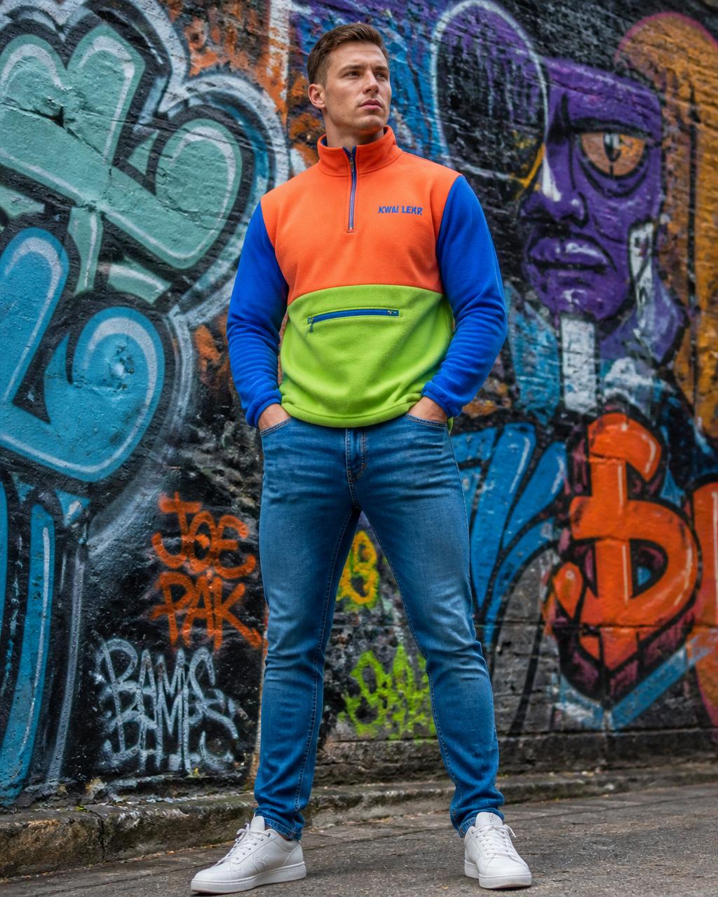 Kwai Lekr Colour-Block Sweater — Mens