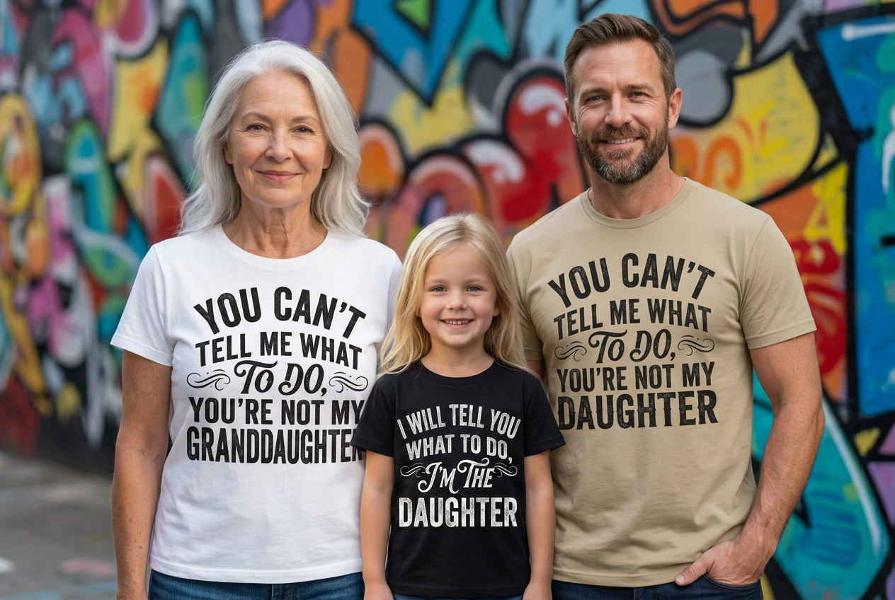 You're Not My Daughter Tee — Mens view 3
