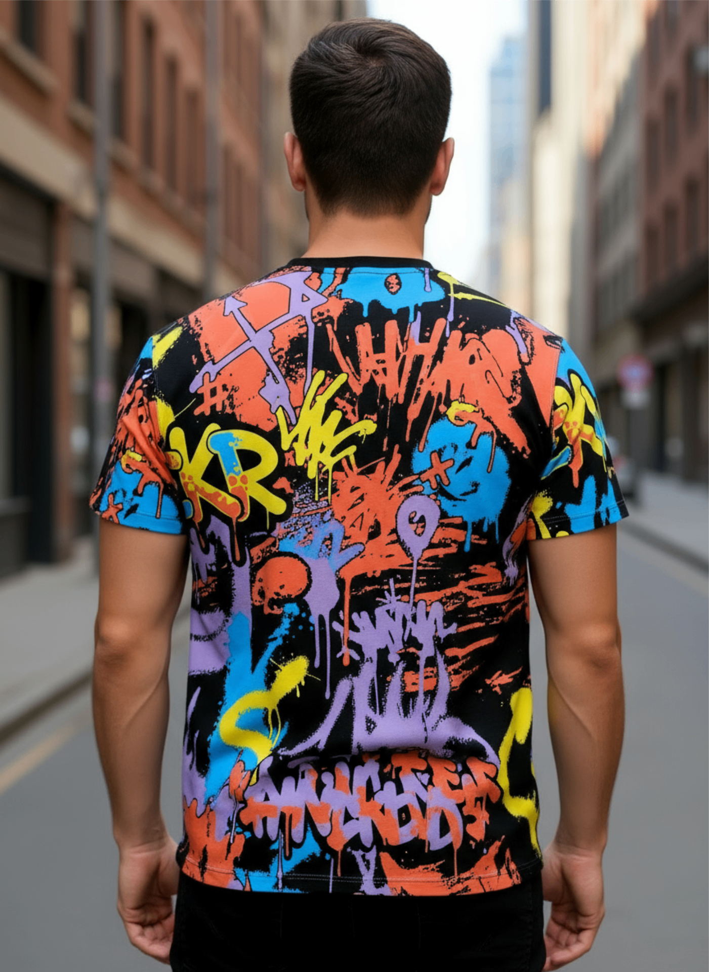 Kwai Lekr Graffiti Tee — Mens view 2