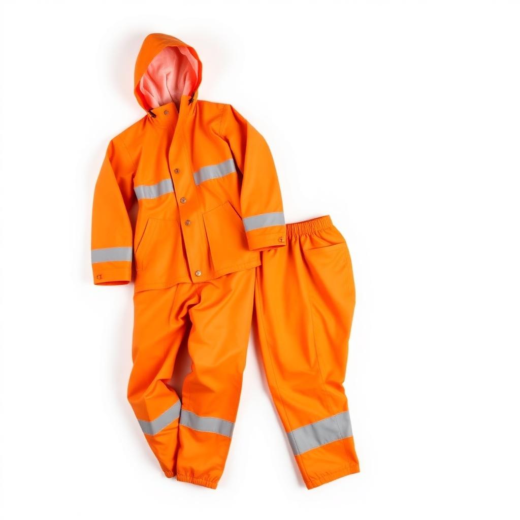 Outdoor Hi-Viz Reflective Rainsuit - Orange
