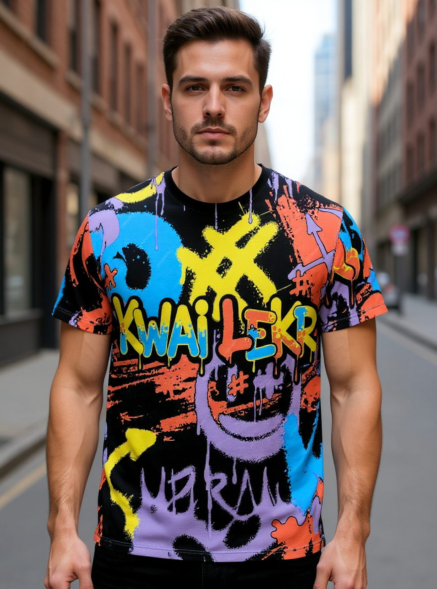 Kwai Lekr Graffiti Tee — Mens