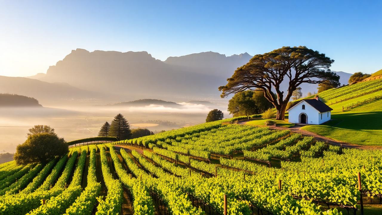 Constantia wine region — vineyards and Cape landscape