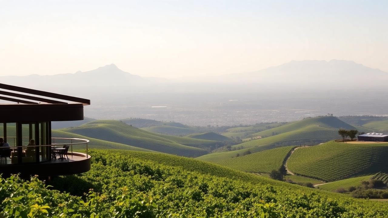 Elgin wine region — vineyards and Cape landscape
