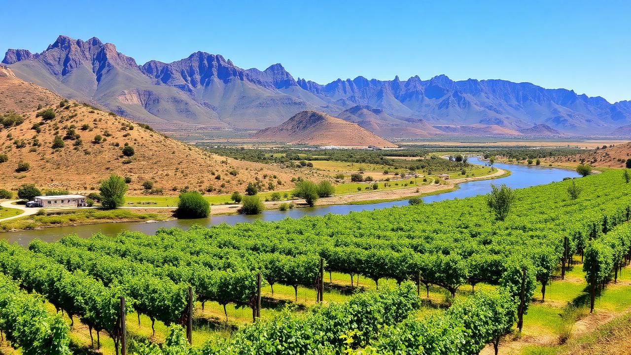 Robertson wine region — vineyards and Cape landscape