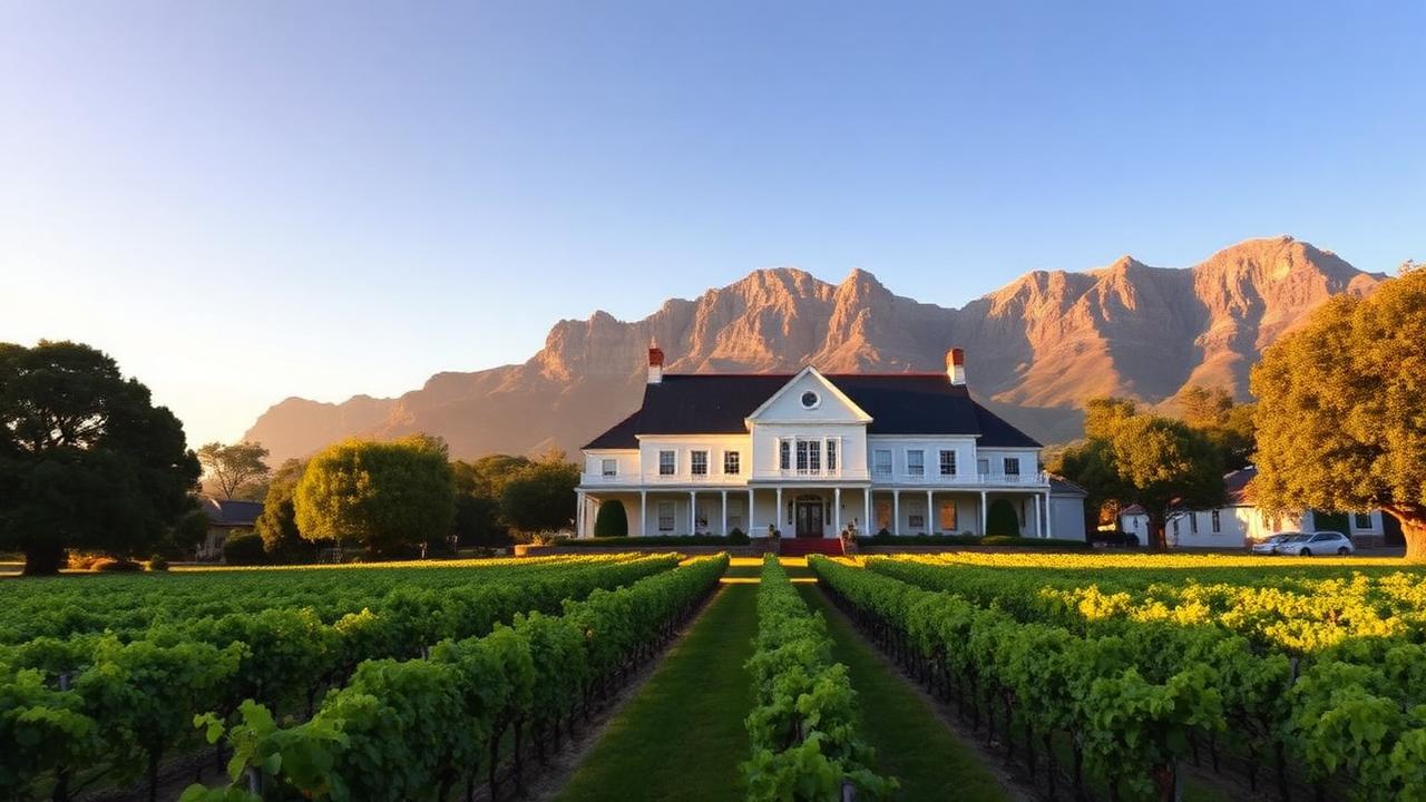 Stellenbosch wine region — vineyards and Cape landscape
