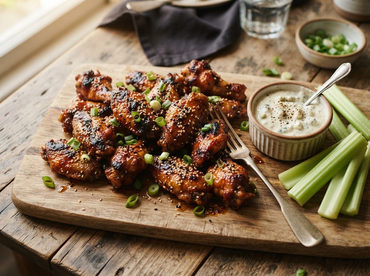 Sticky Crispy Chicken Wings
