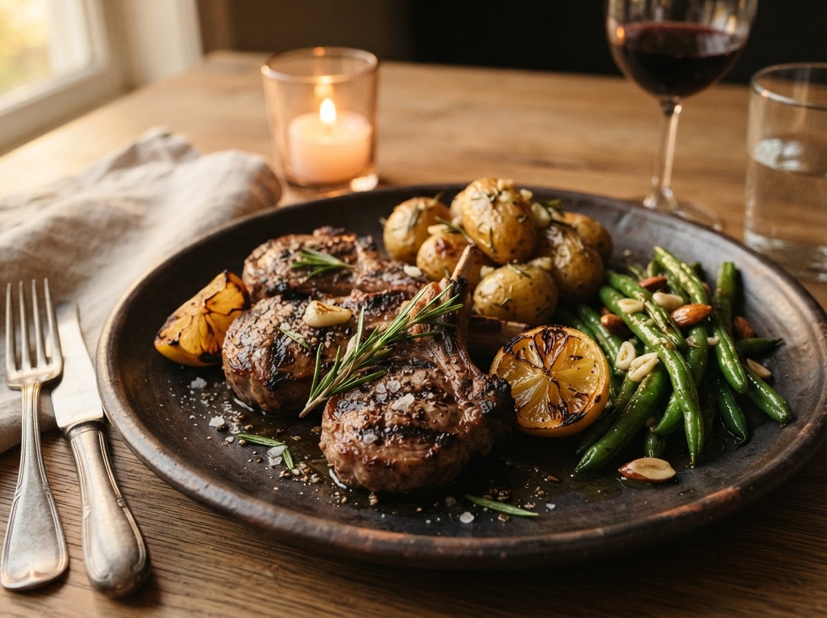 Grilled Lamb Loin Chops