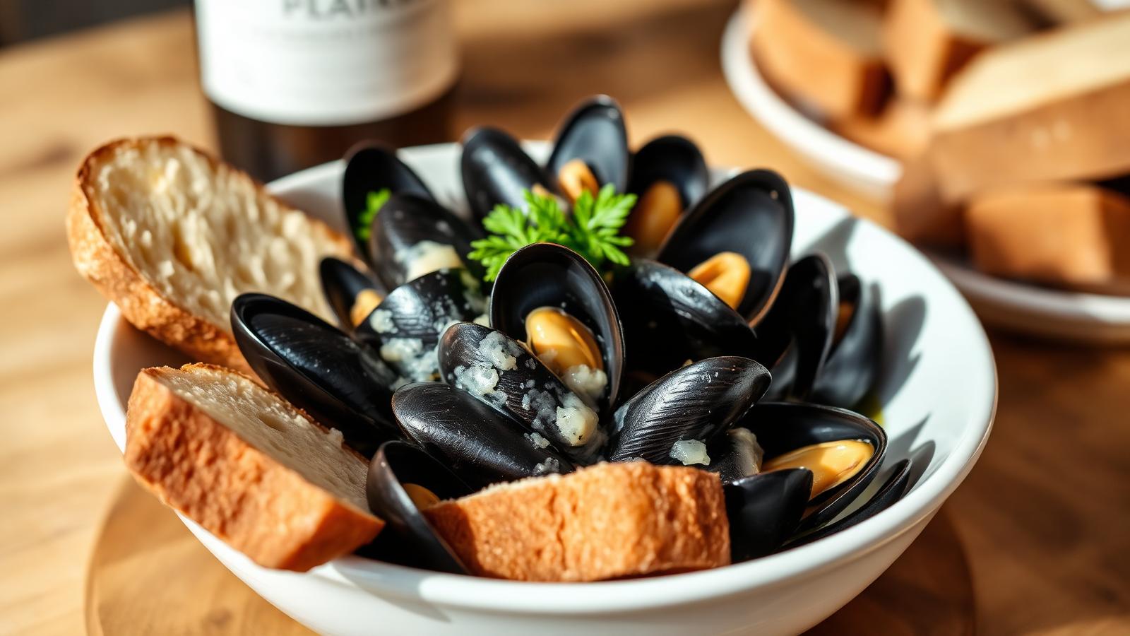 West Coast Mussels in White Wine & Cream