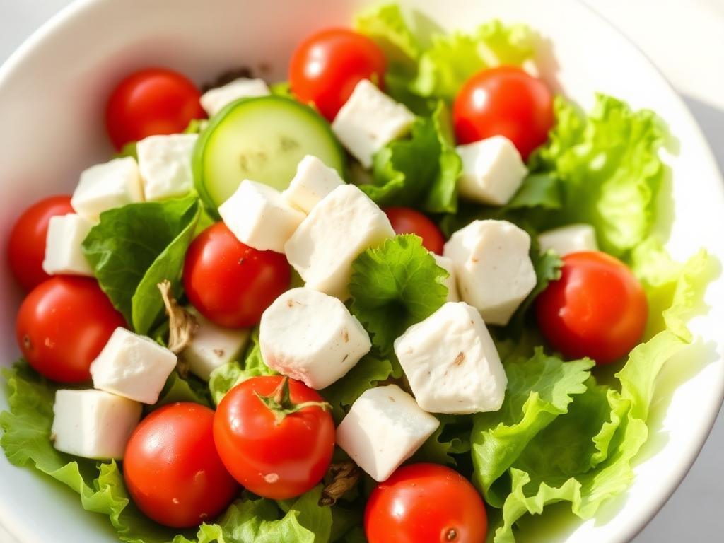 Vars Groenslaai met Fetakaas (Fresh Garden Salad with Feta)
